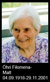 Öhri-Filomena-Matt-1918-bis-2001
