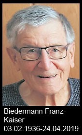 Biedermann-Franz-Kaiser-1936-bis-2019