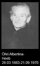 Öhri-Albertina-Heeb-1883-bis-1970