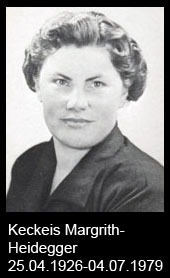 Keckeis-Margrith-Heidegger-1926-bis-1979