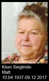 Kiser-Sieglinde-Senti-Matt-1937-bis-2017