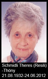 Schmidli-Theres-Resili-Thöny-1932-bis-2012