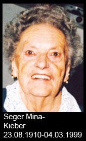 Seger-Mina-Kieber-1910-bis-1999