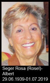 Seger-Rosa-Rosel-Albert-1939-bis-2019